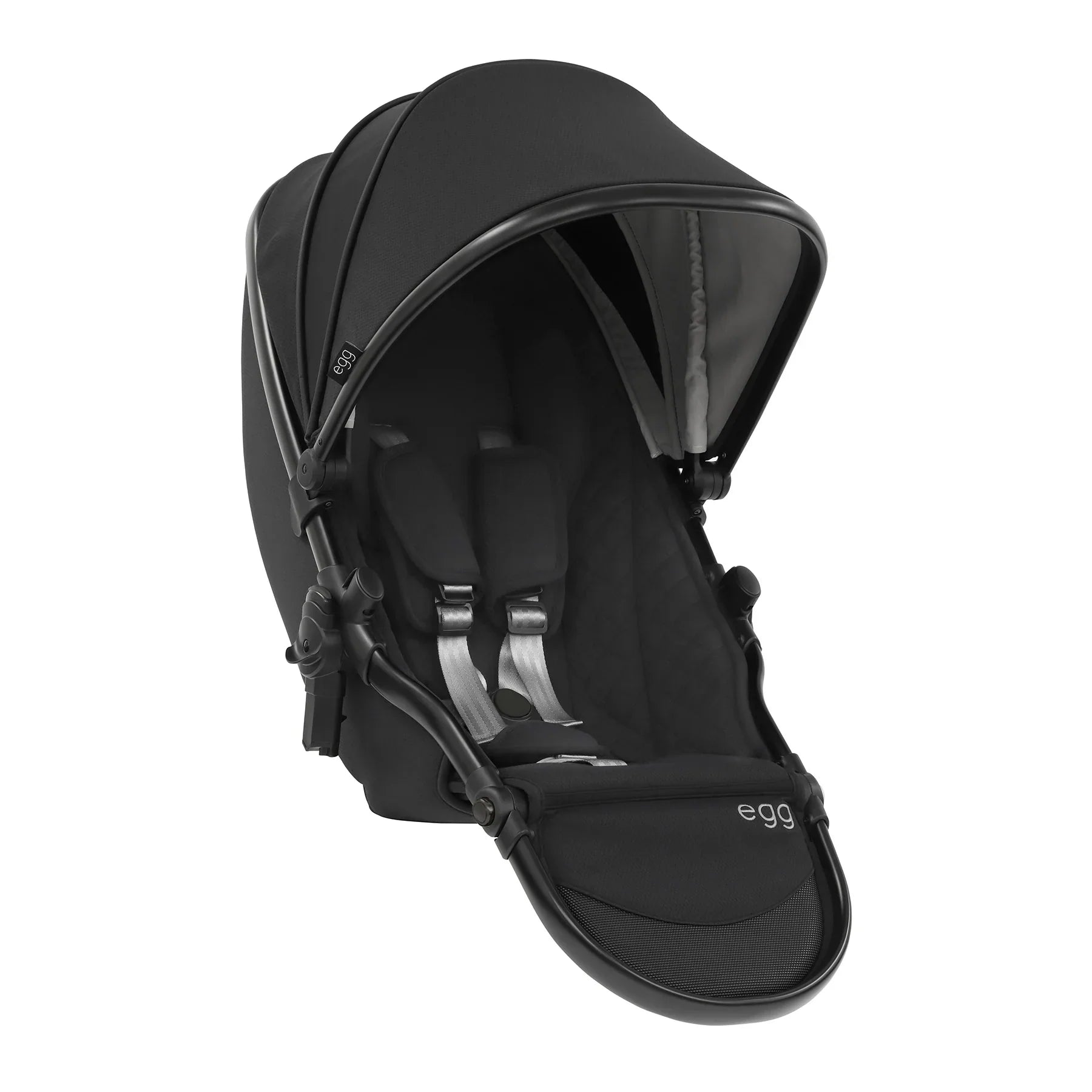 egg2® Double Stroller in Just Black