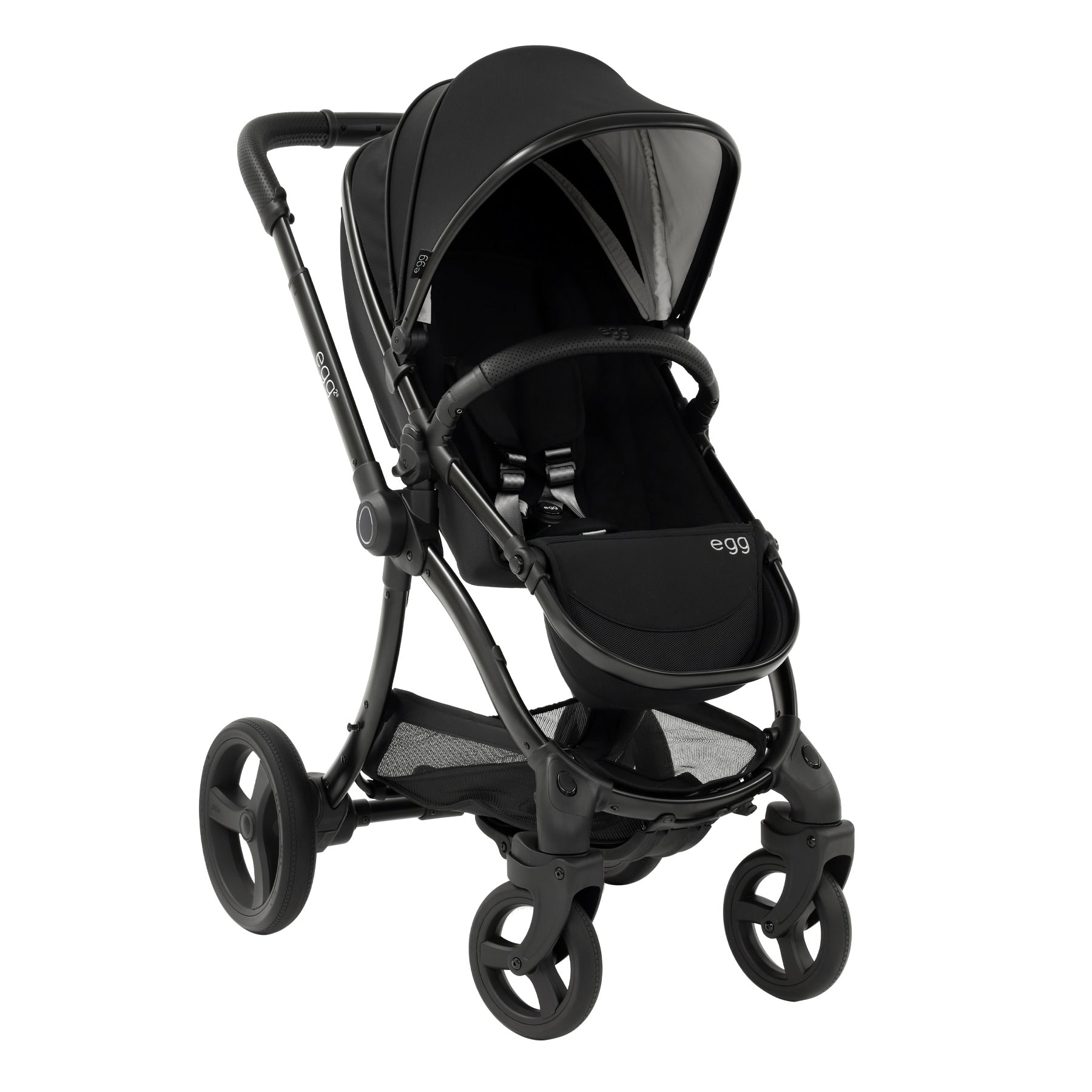 egg2® Double Stroller in Just Black