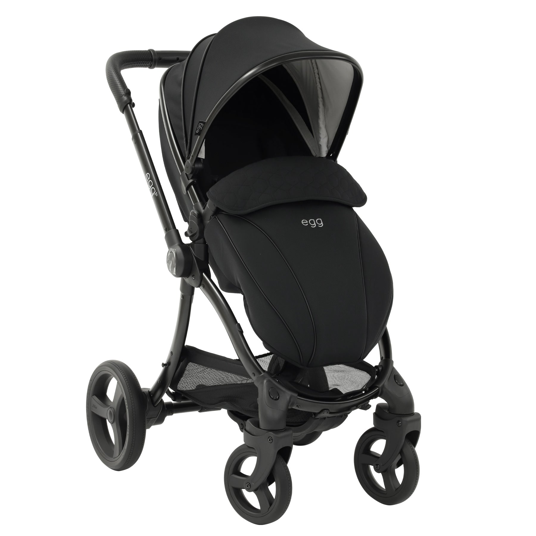 egg2® Double Stroller in Just Black