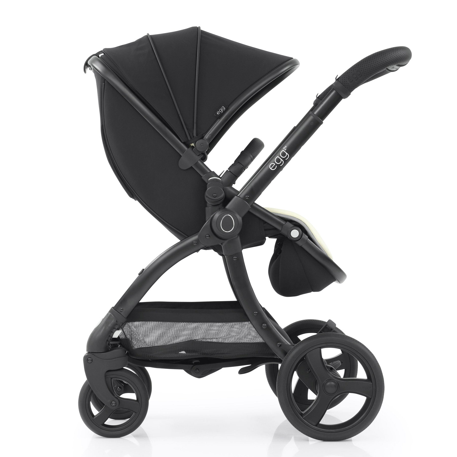 egg2® Double Stroller in Just Black