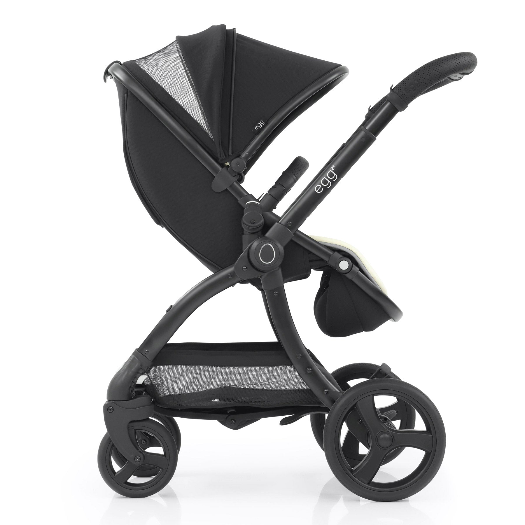 egg2® Double Stroller in Just Black