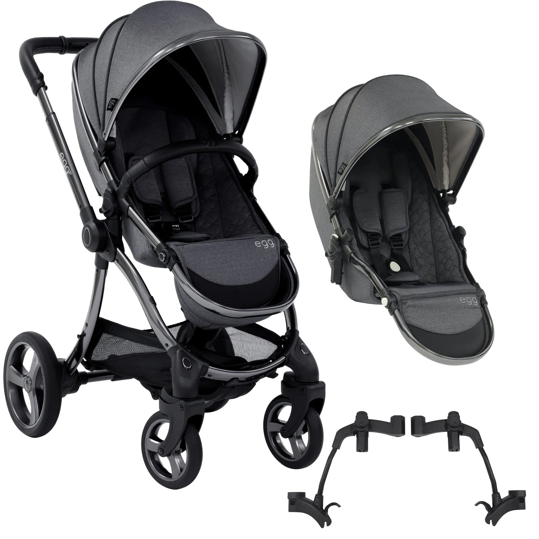 egg2® Double Stroller in Quartz