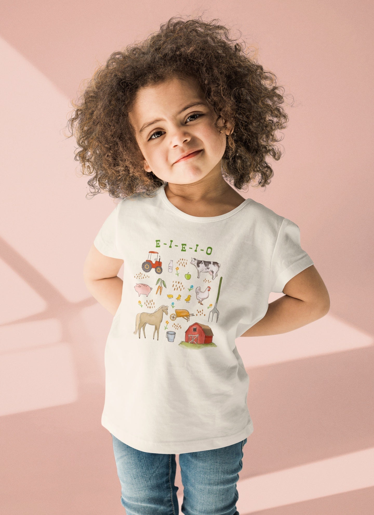 E I E I O - Natural [Children's Tee] Onesie Raising Tito   