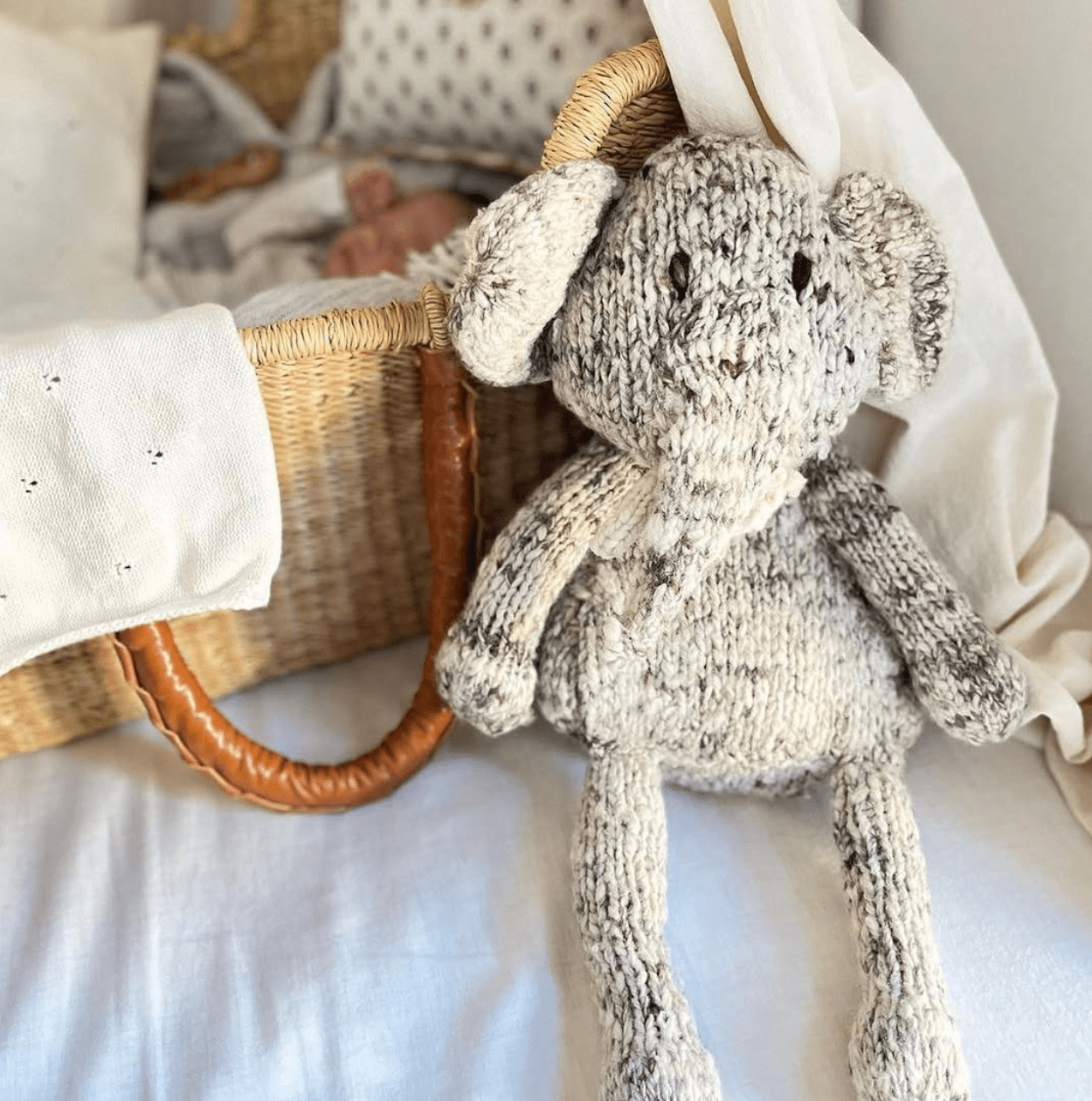 Wool Knit Buddy  | Elliott the Elephant