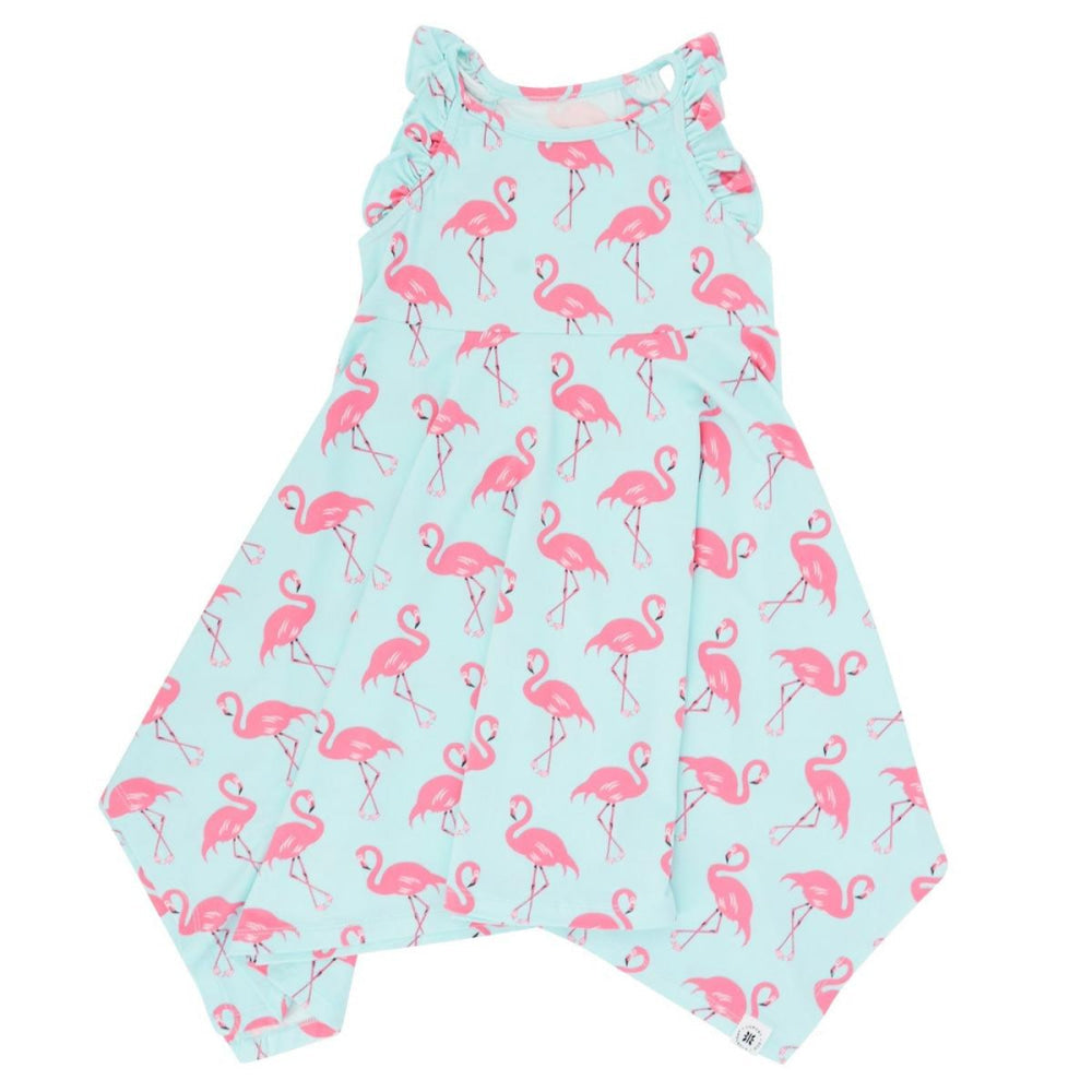 Emma's Racerback Dress - Flamingo Aqua