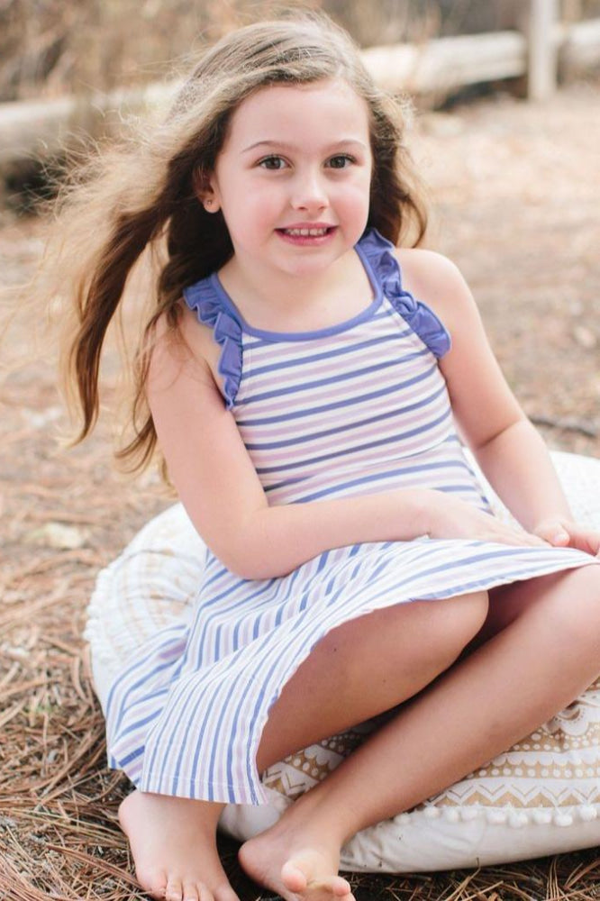 Emma's Racerback Dress - Purple/Orchid Stripe