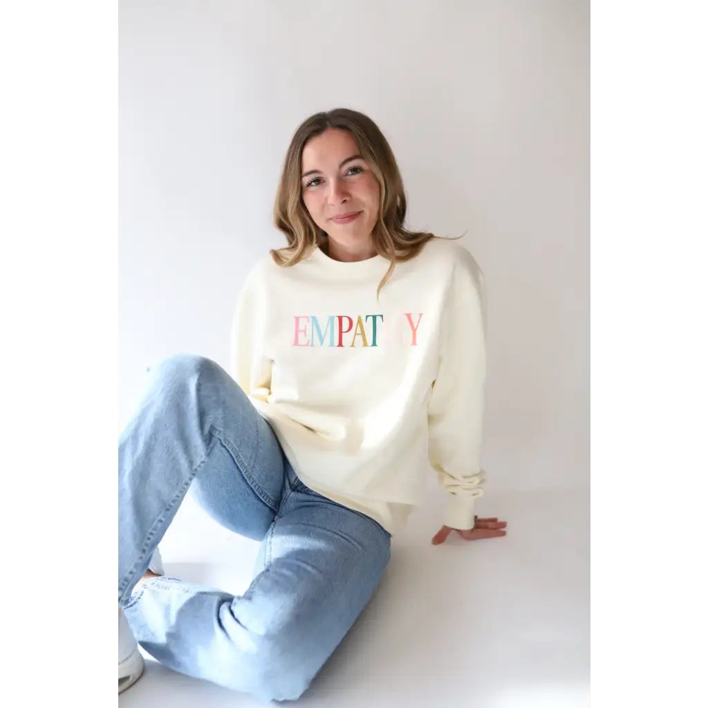 Empathy Oversized Crewneck Sweatshirt