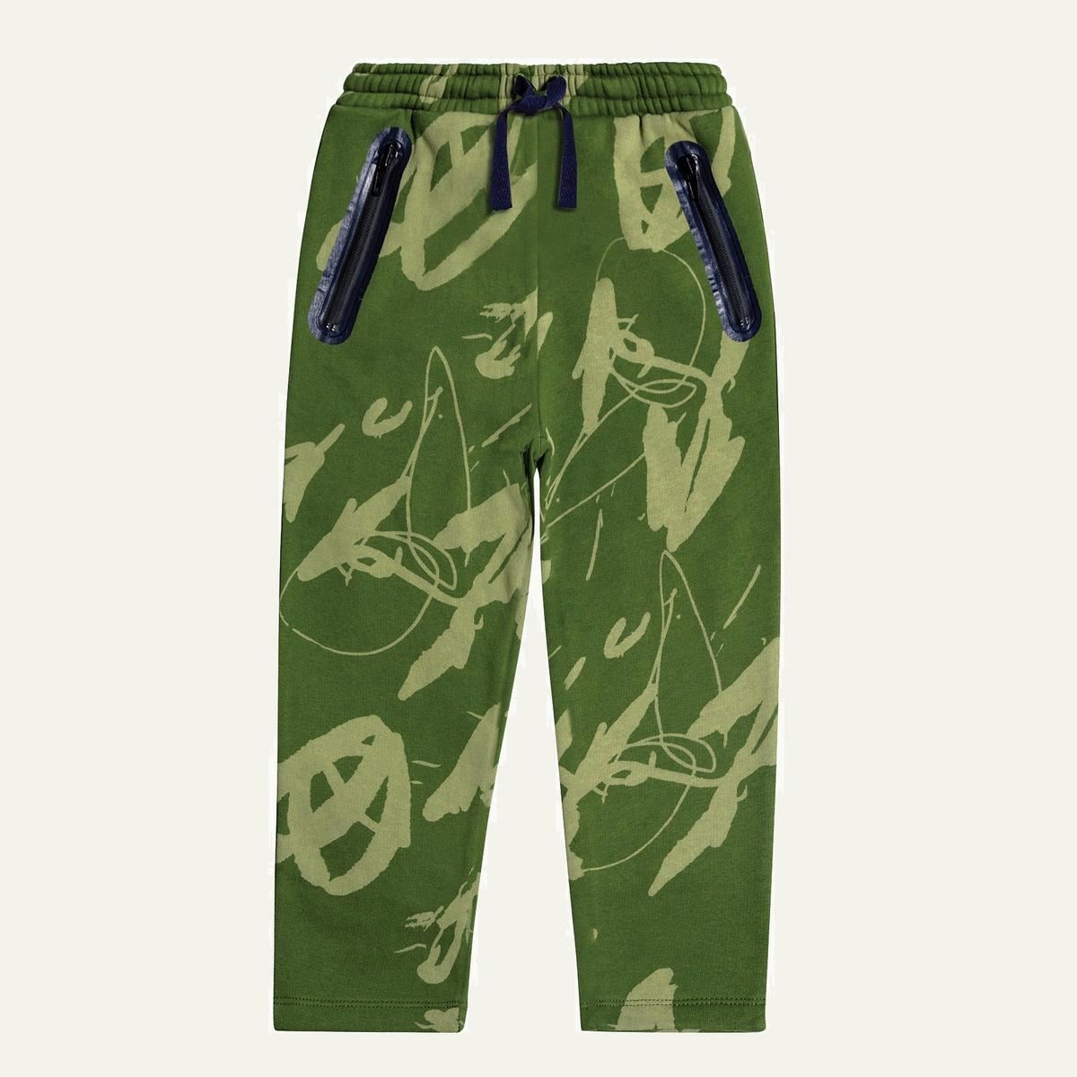 Nature's Canvas Zipper Pocket Jogger - Jungle Green/multi