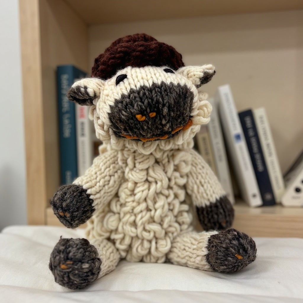 Wool Knit Buddy  | Sawyer the Sheep