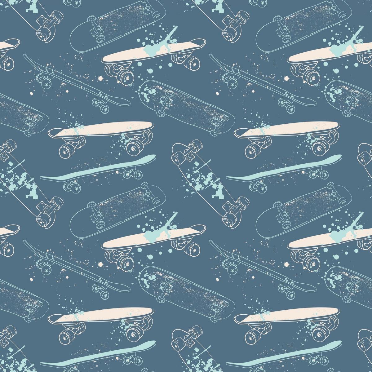 Zipper Footie - Skateboards