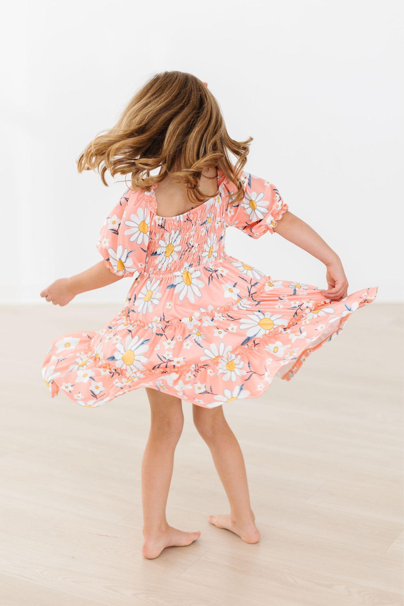 Daisy Darling Smocked Ruffle Dress