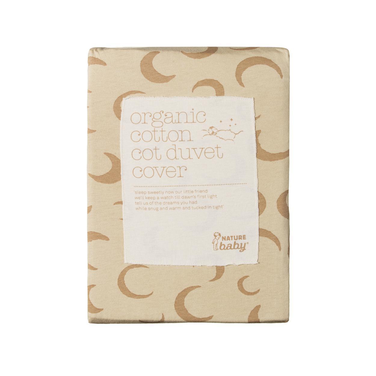Duvet Cover Jersey - Crescent Moon Sand Print