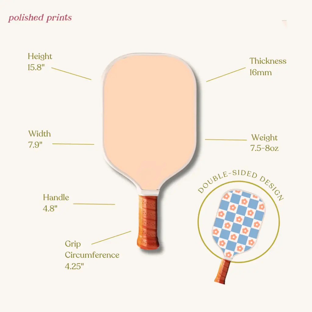 Fun Floral Adult Pickleball Paddle