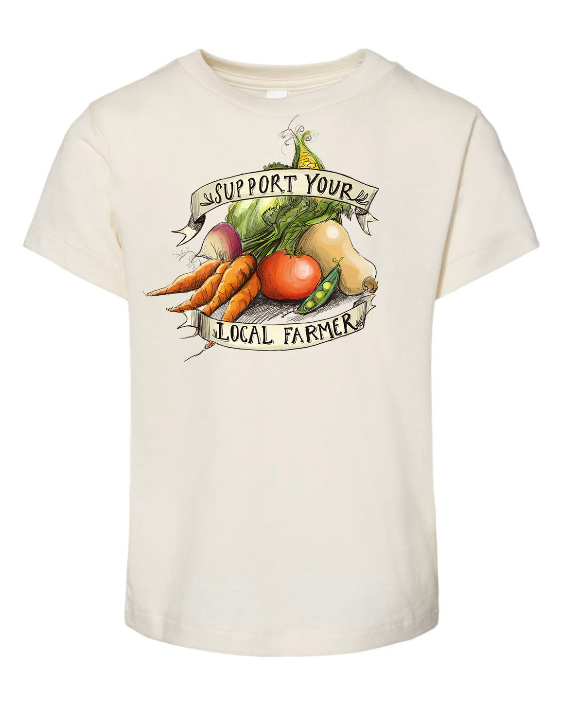 Support Your Local Farmer - Natural [Children's Tee] Onesie Raising Tito   