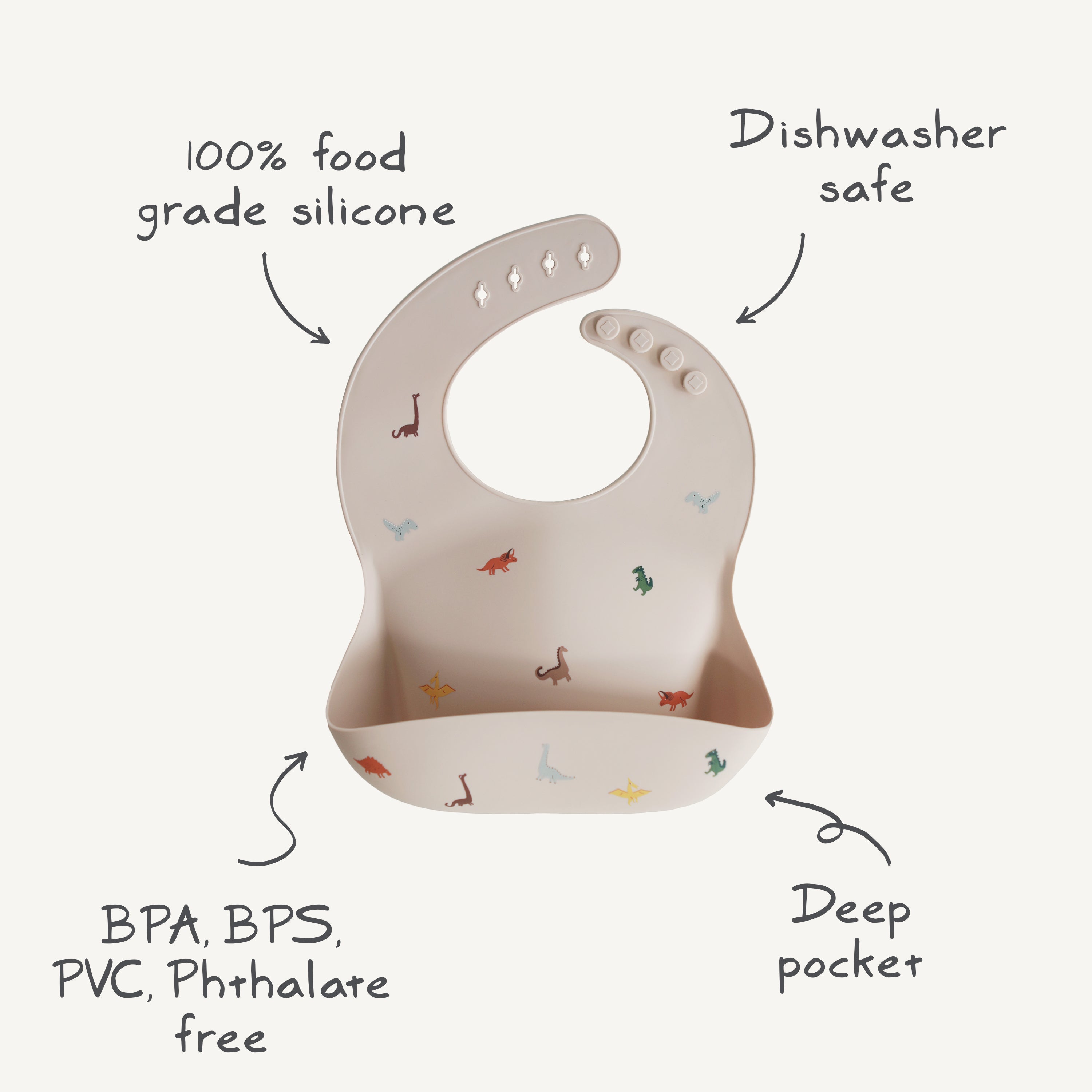 Silicone Baby Bib Silicone Bib Mushie   