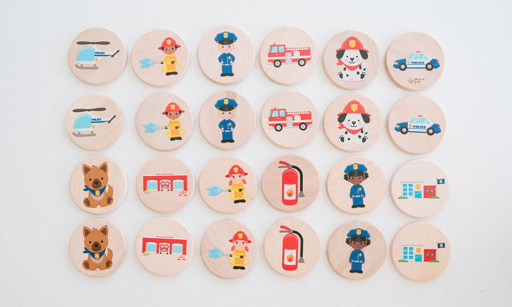 First Responders Matching Tiles Tile Toys Bannor Toys   