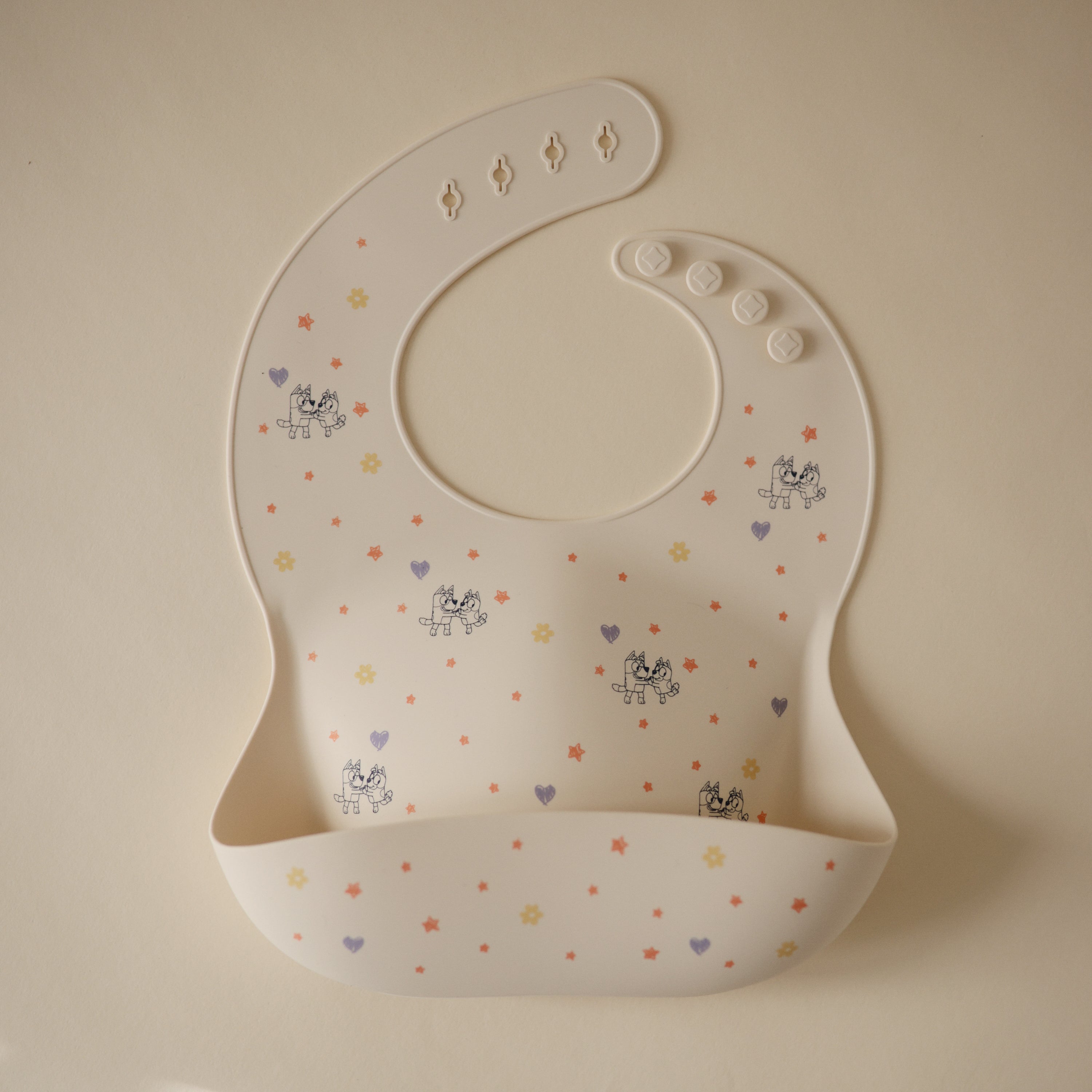 Bluey x Mushie Silicone Baby Bib