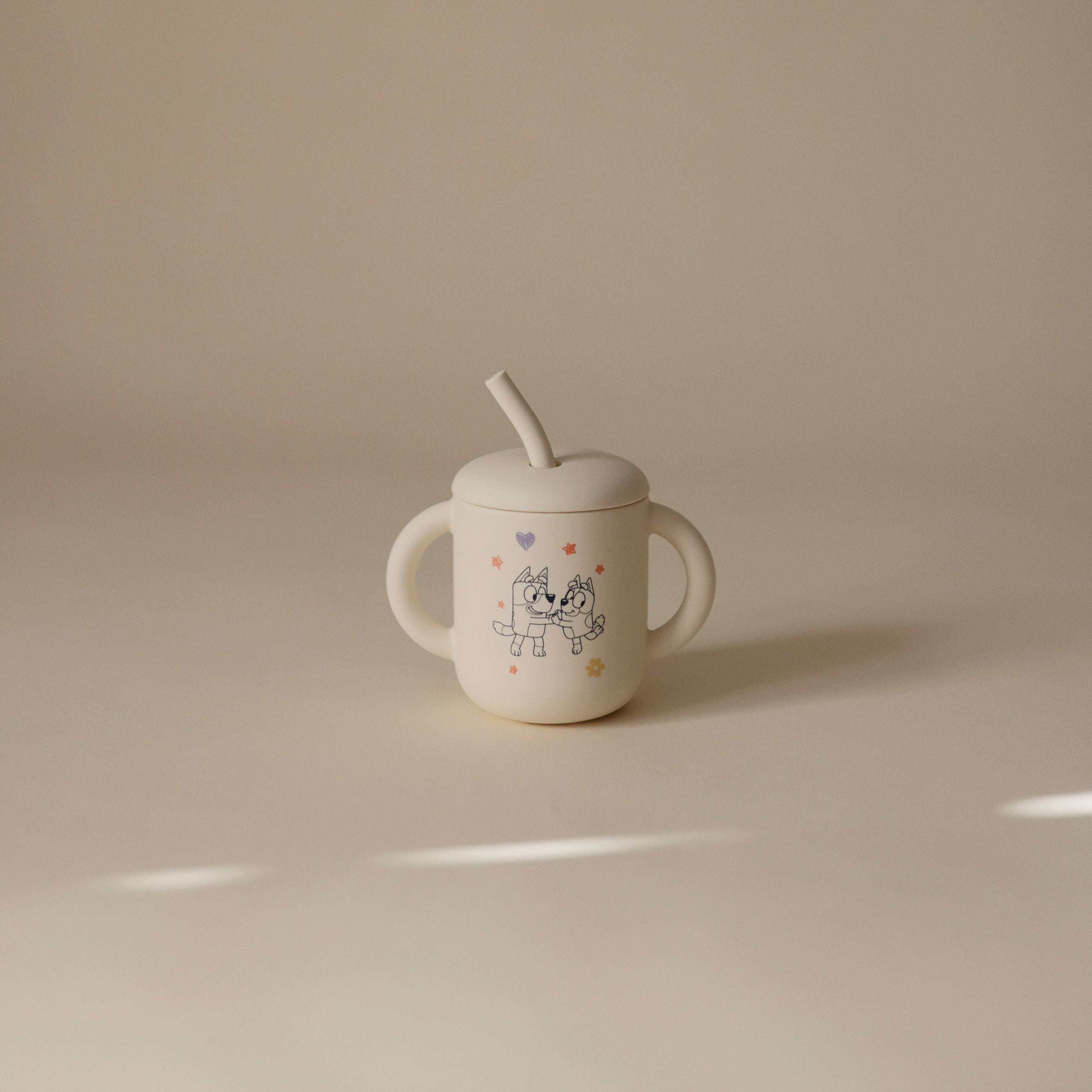 Bluey x Mushie Silicone Training Cup + Straw