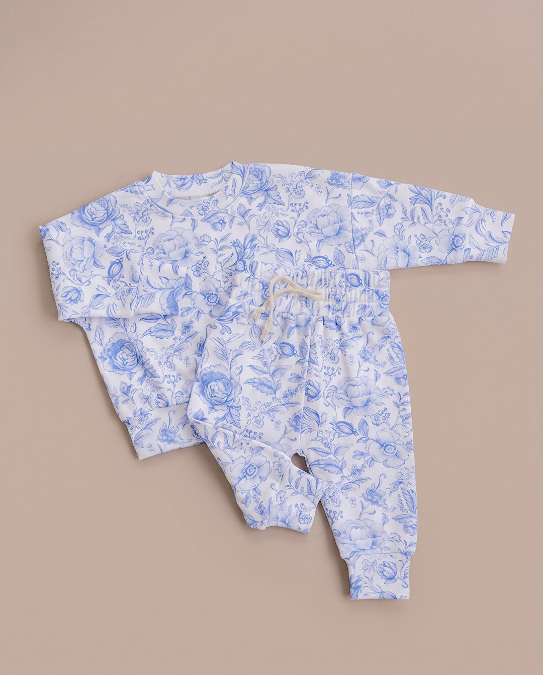 Jogger Set | Blue Flowers