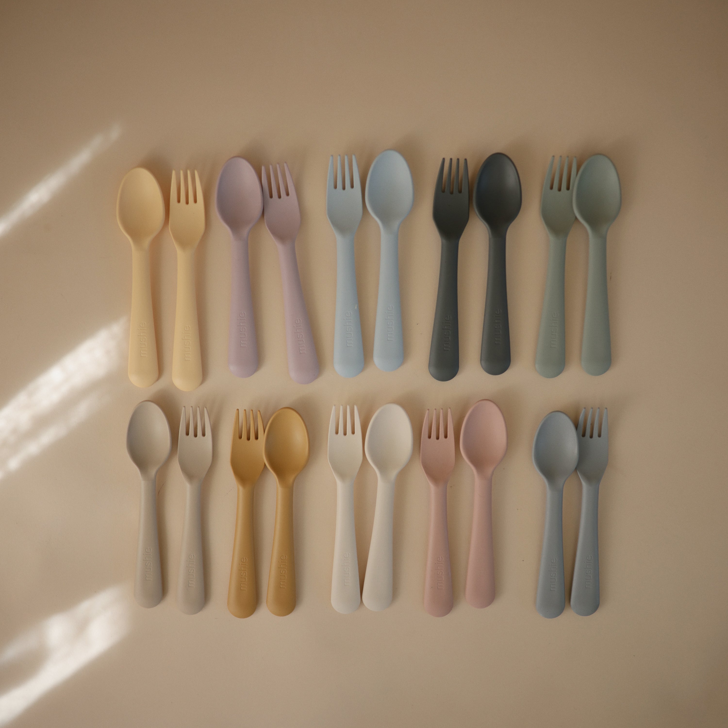 Dinnerware Fork and Spoon Set Dinnerware Mushie   