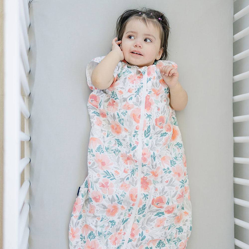 Floret Classic Muslin Bedtime Sleeper Bedtime Sleeper Bebe au Lait   