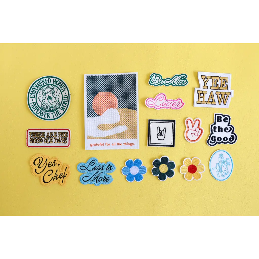 Retro Flower Iron-On Patch