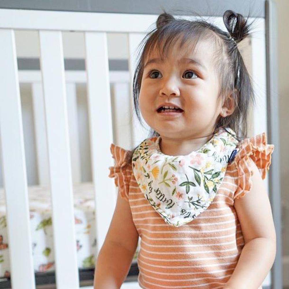 Flutterby Oh So Soft Muslin Bandana Bib Bib Bebe au Lait   