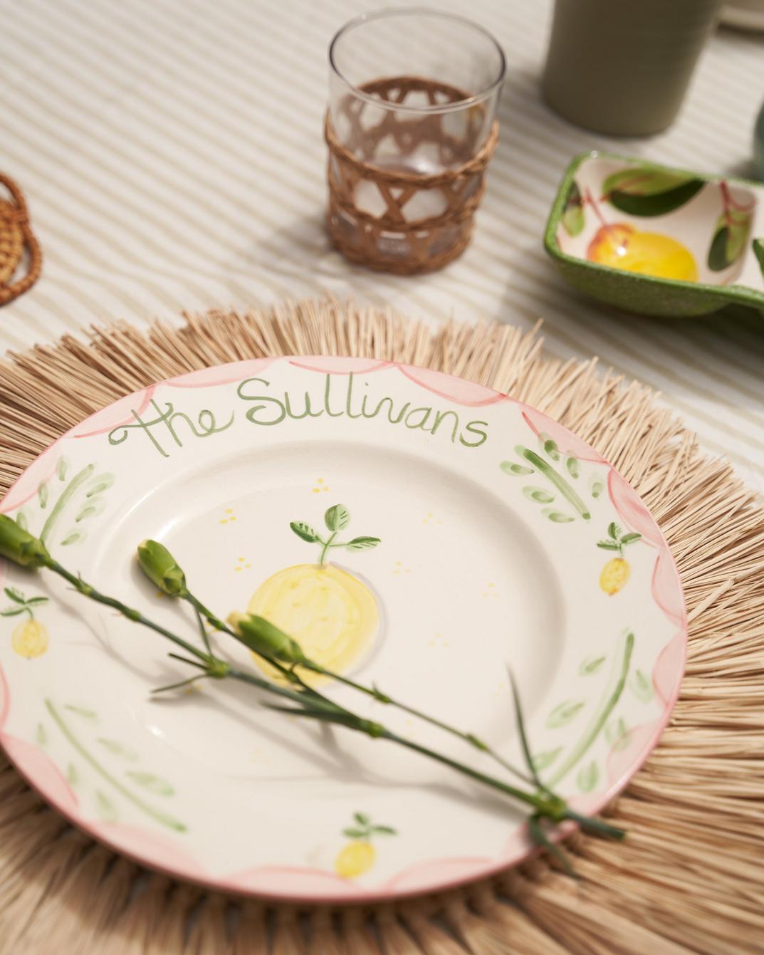 Round Tablecloth - Beige Stripe