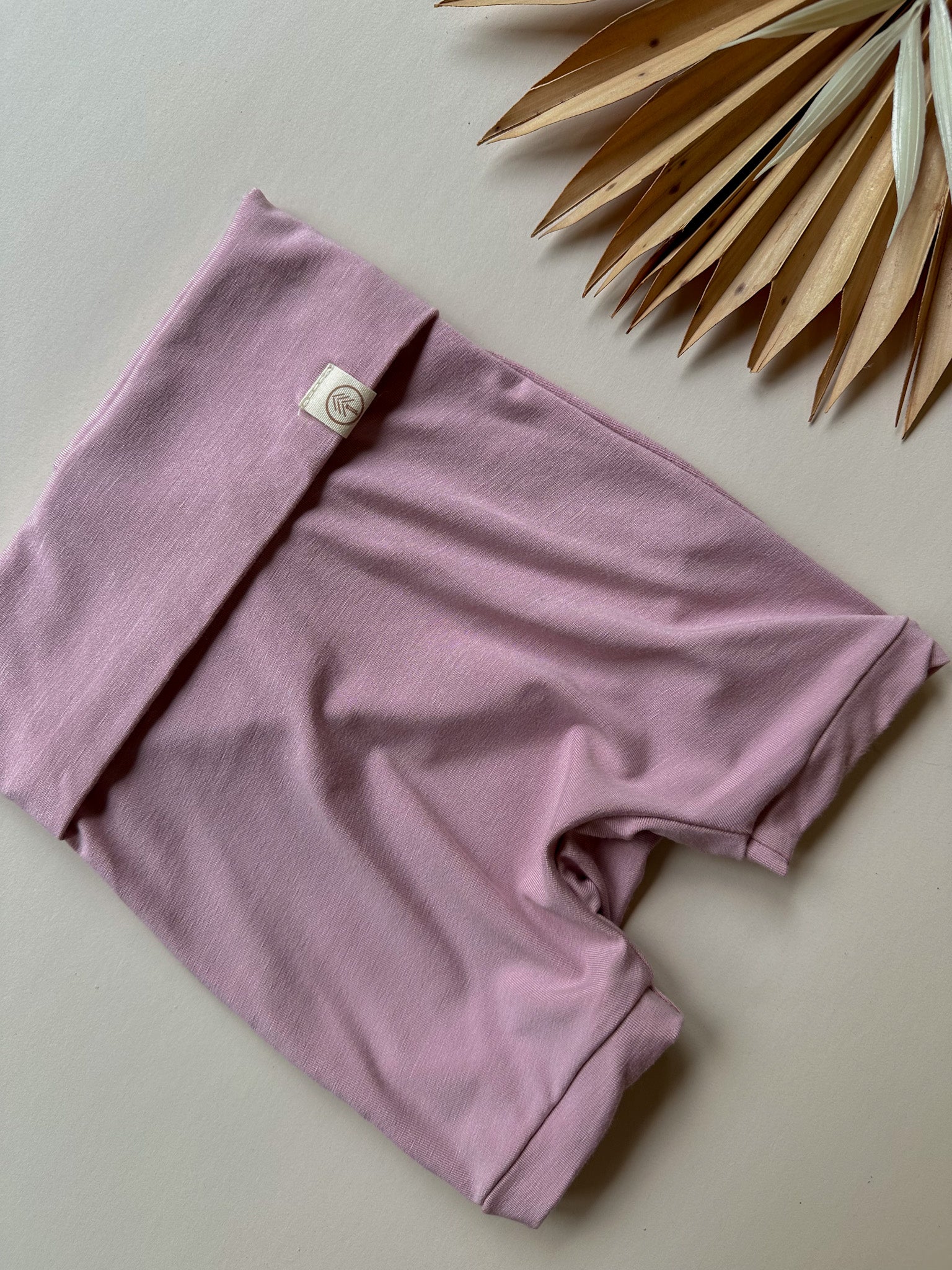 0/3m 3/6m | Fold-Over Shorties | Baby & Toddler | Luxury Bamboo | Dusty Pink