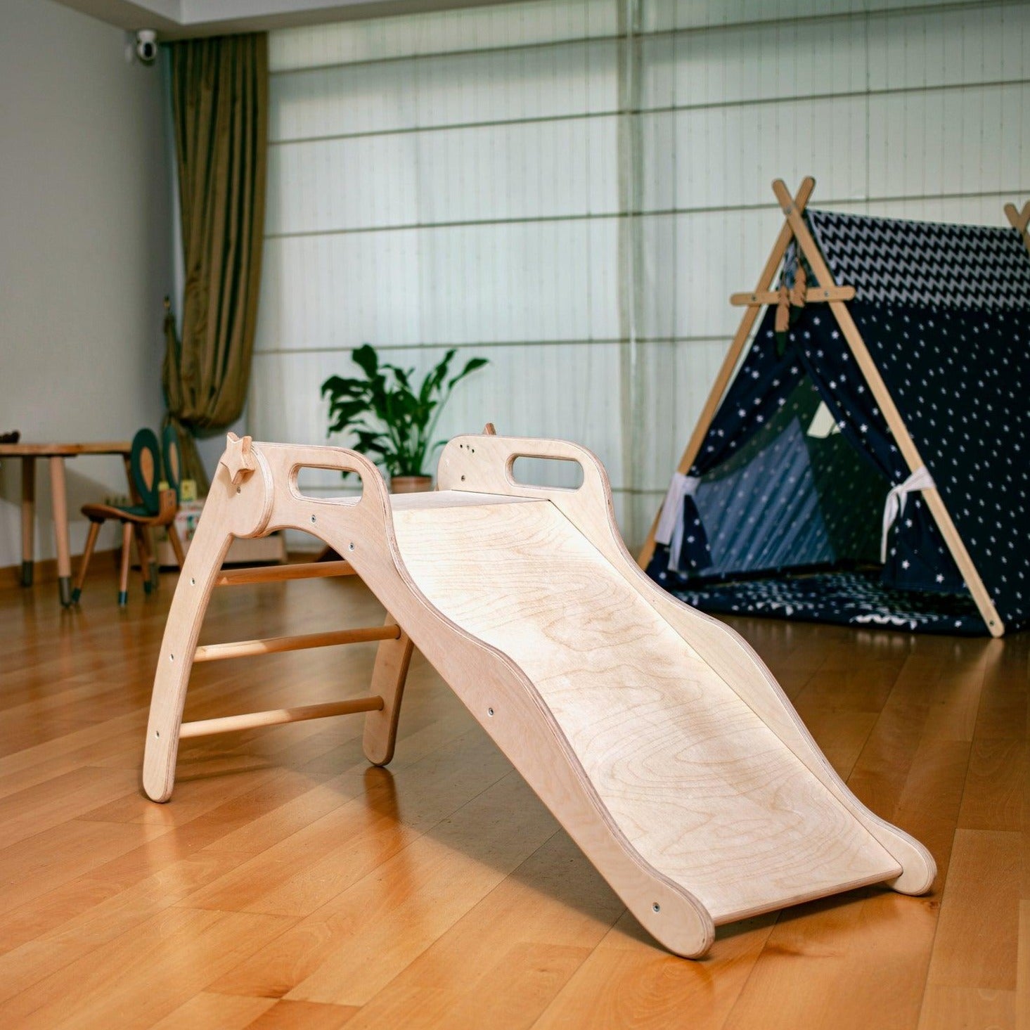 Foldable Wooden Slide