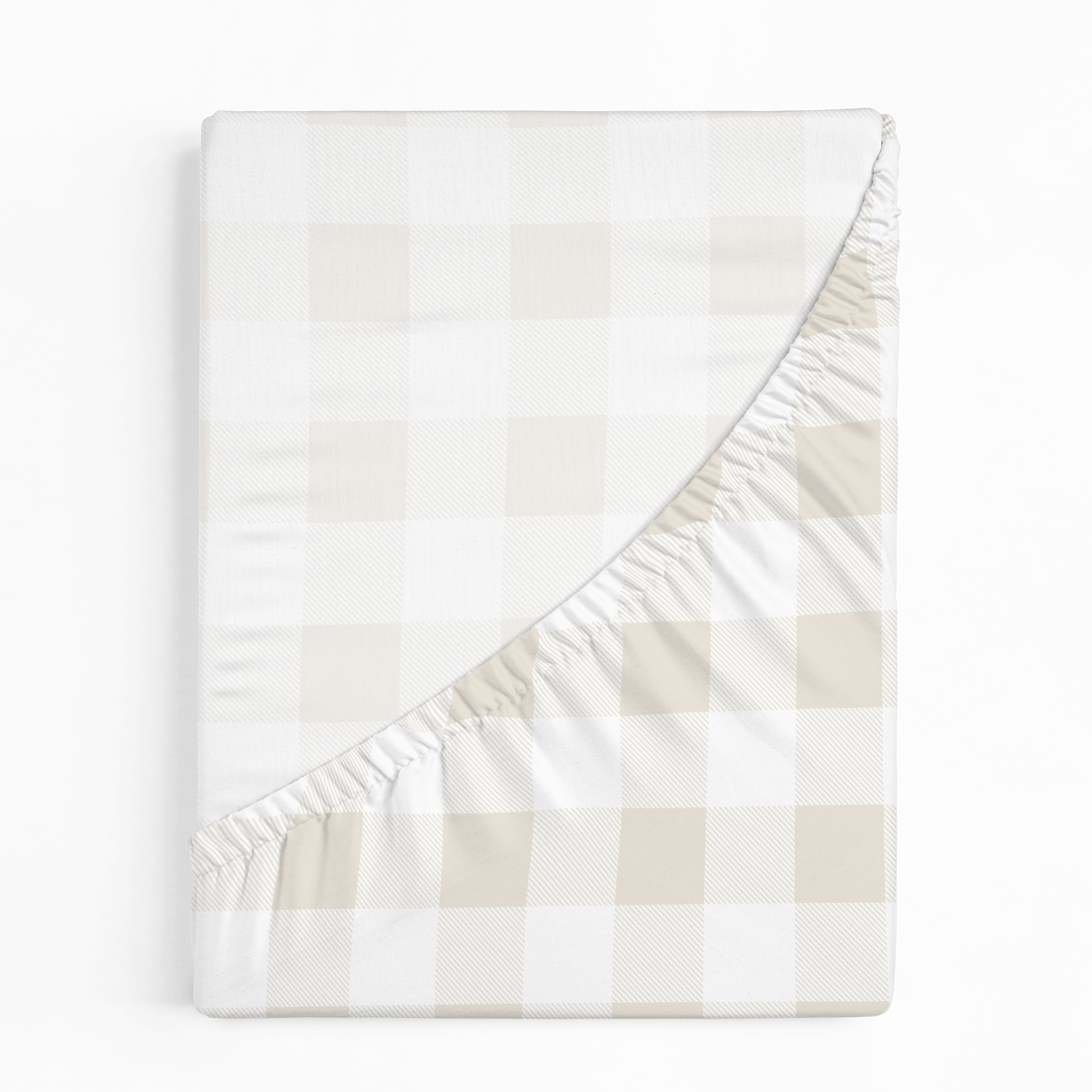 Organic Crib Sheet - Plaid Crib Sheet Makemake Organics   