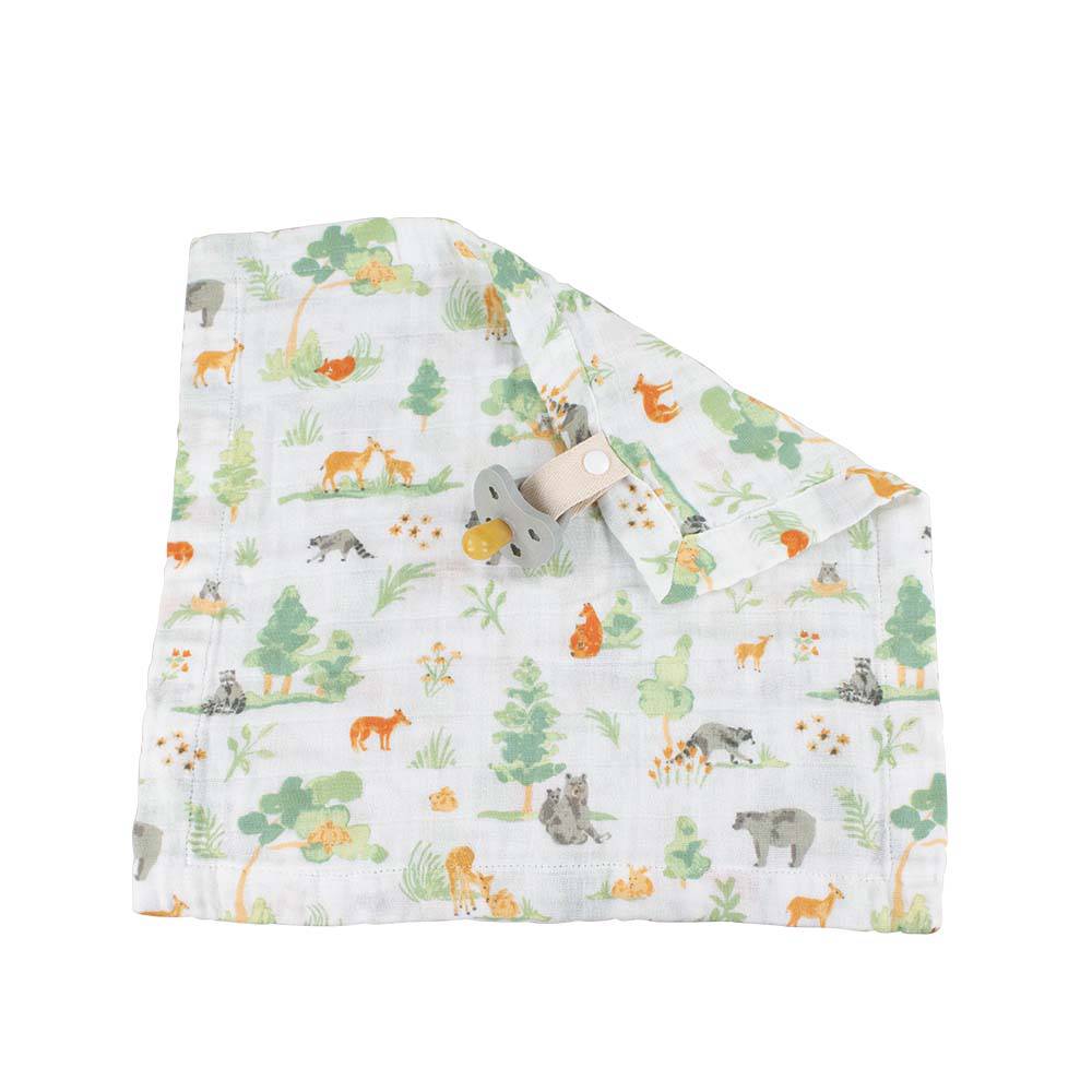 Forest Friends Classic Muslin Teether Blanket Teether Blanket Bebe au Lait   