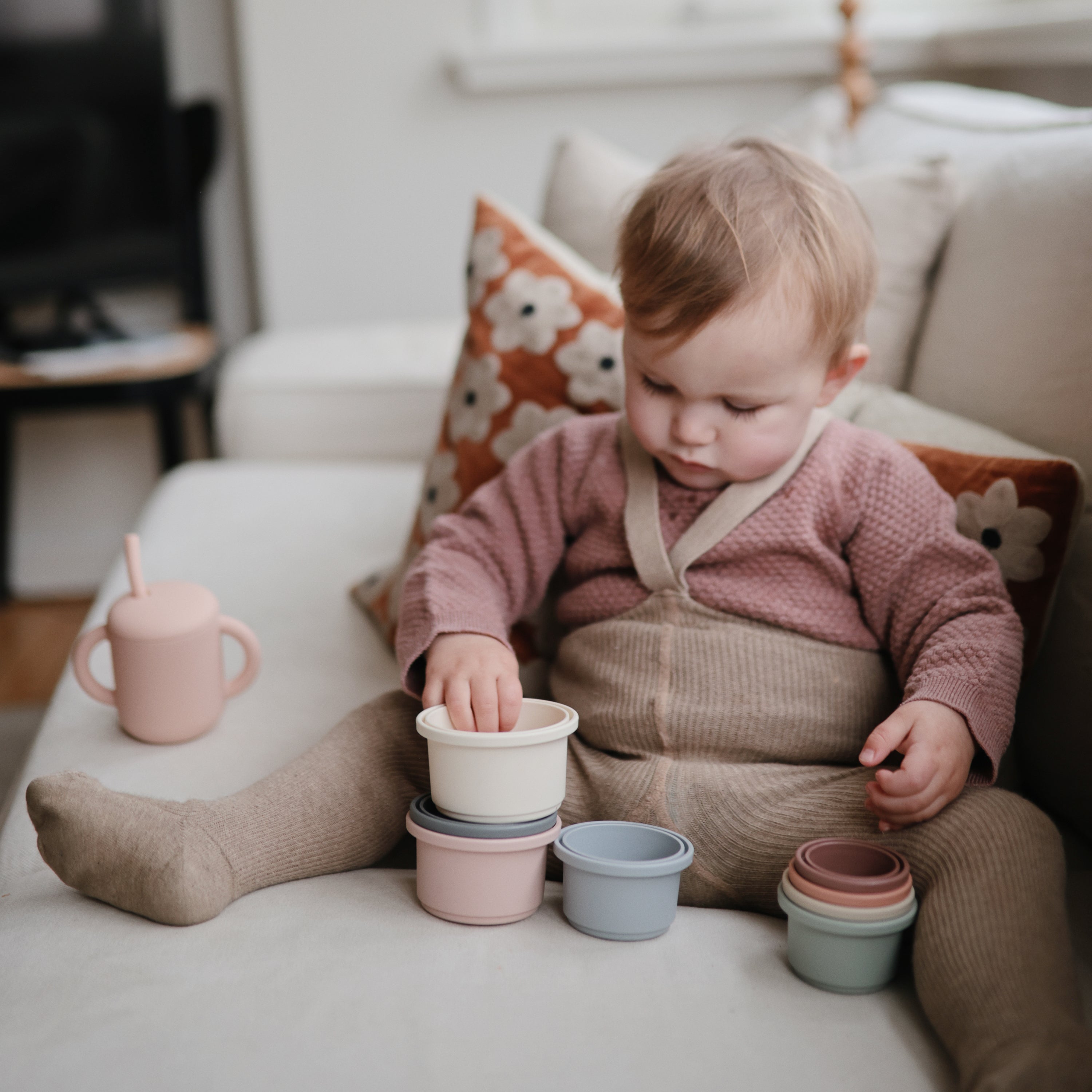 Stacking Cups Toy toys Mushie   