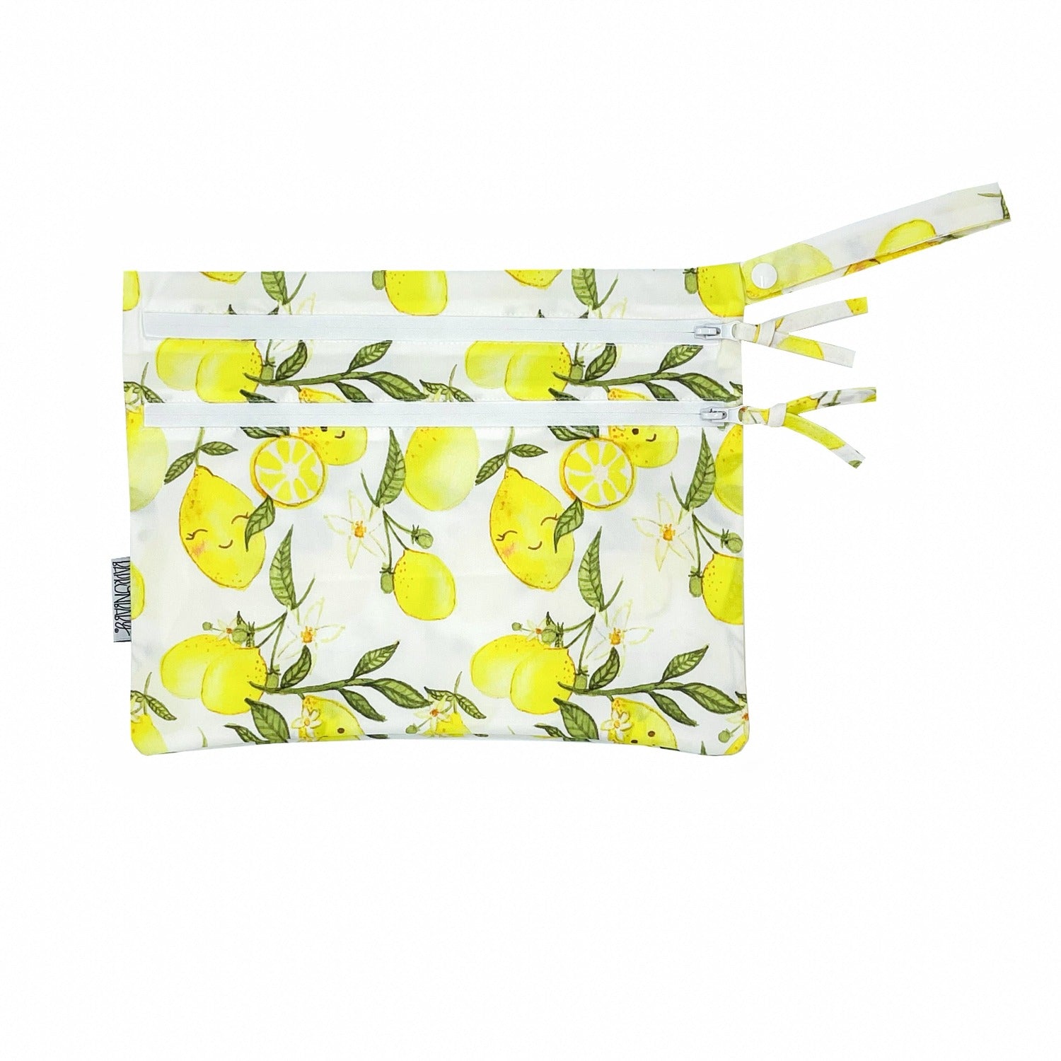 Fresh Lemon - Waterproof Wet Bag (For mealtime, on-the-go, and more!)  BapronBaby   