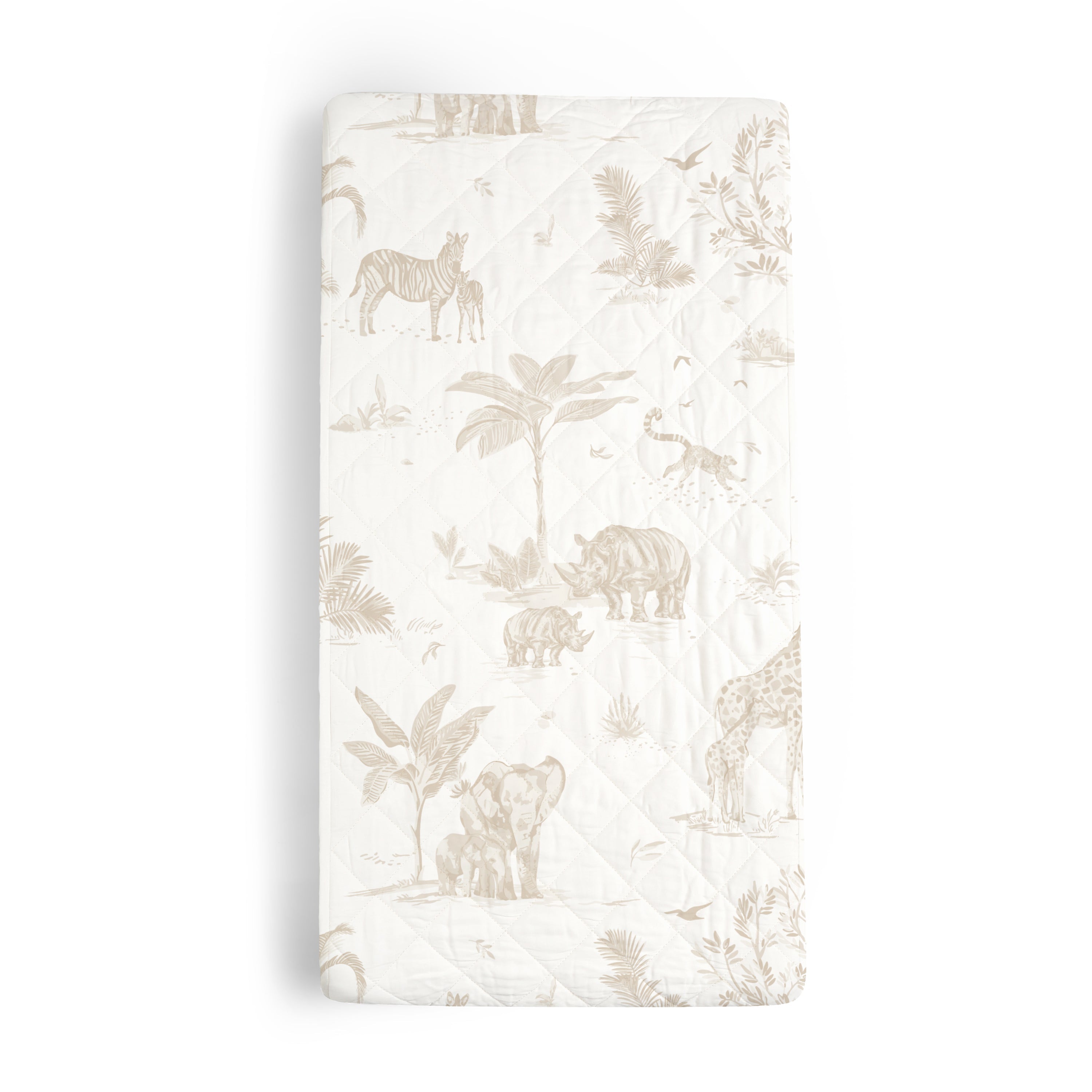 Organic Changing Pad Cover - Safari Changing Pad Cover Makemake Organics   