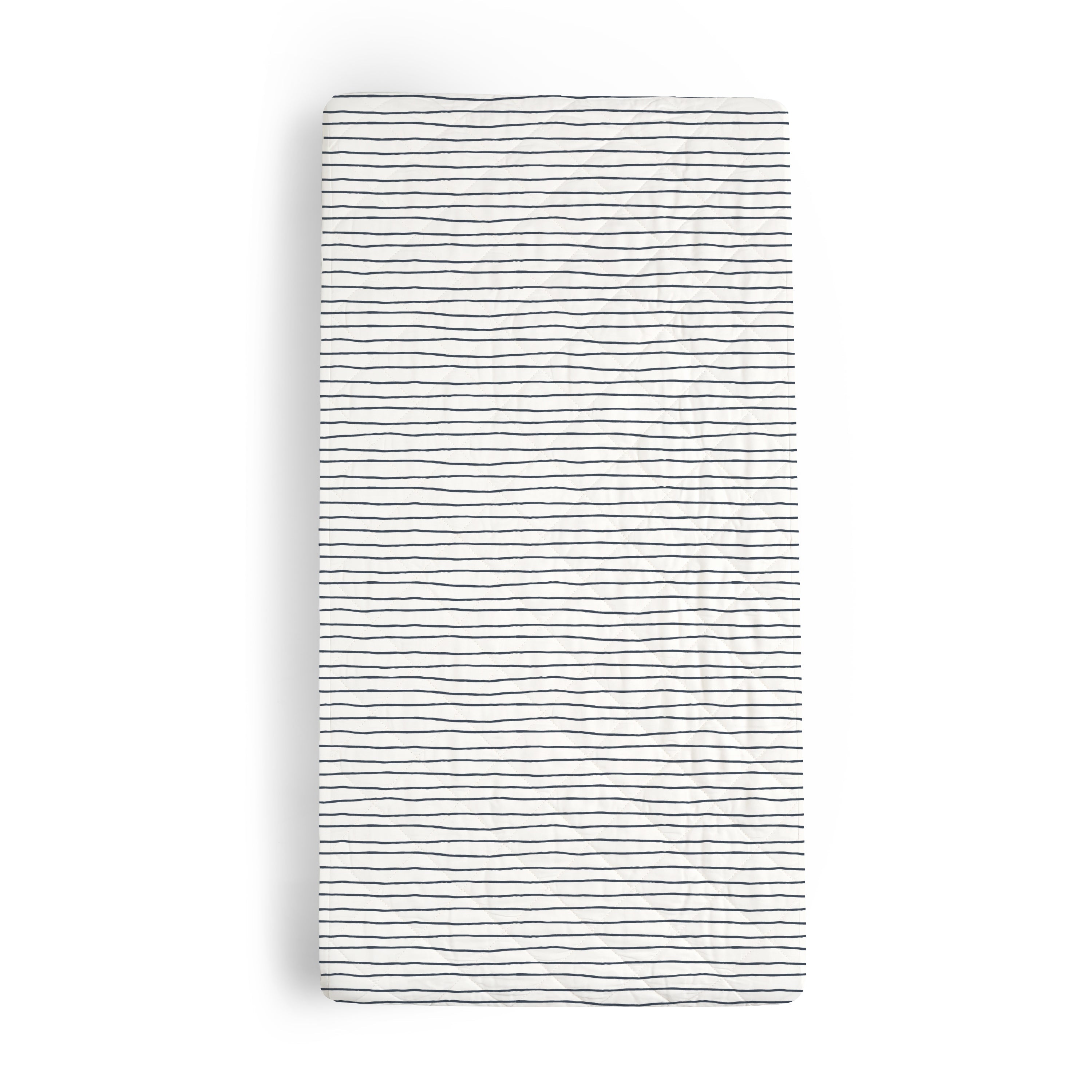 Organic Changing Pad Cover - Navy Stripes