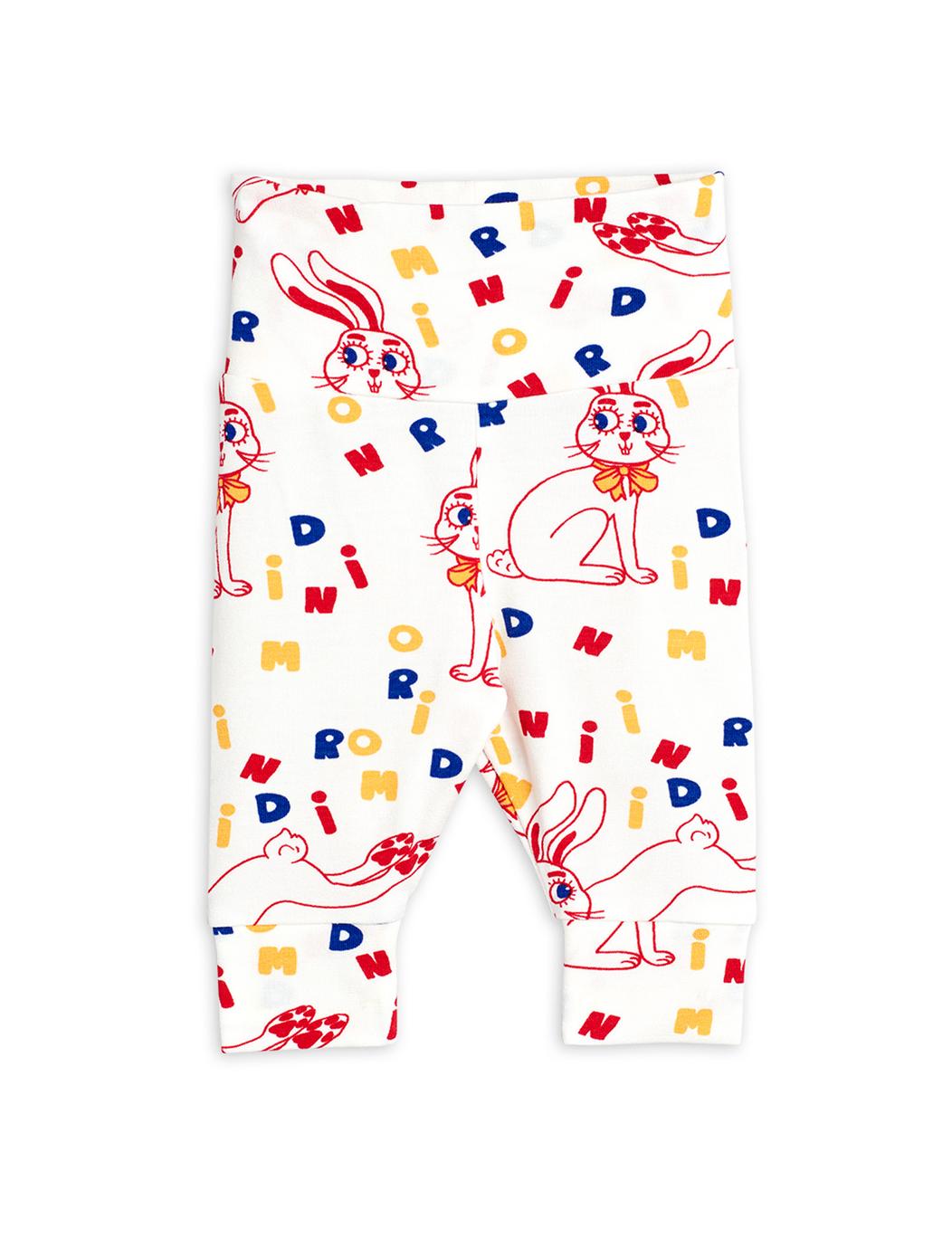 Mr Rabbit Aop Nb Leggings - Offwhite