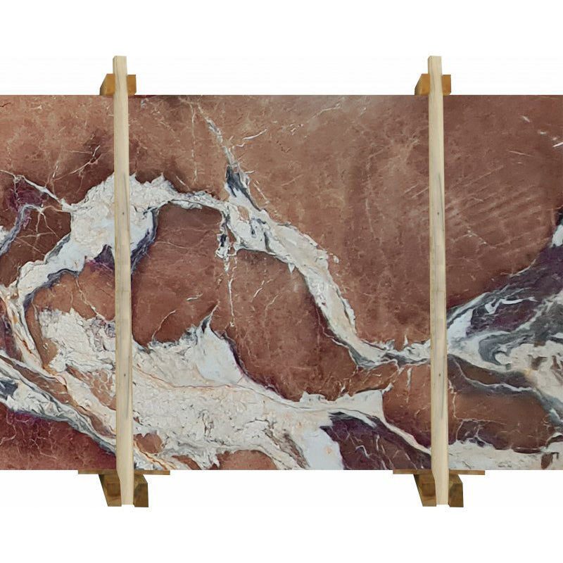 Fusion Berry Brown Marble Slabs Polished - Livfloors Collection