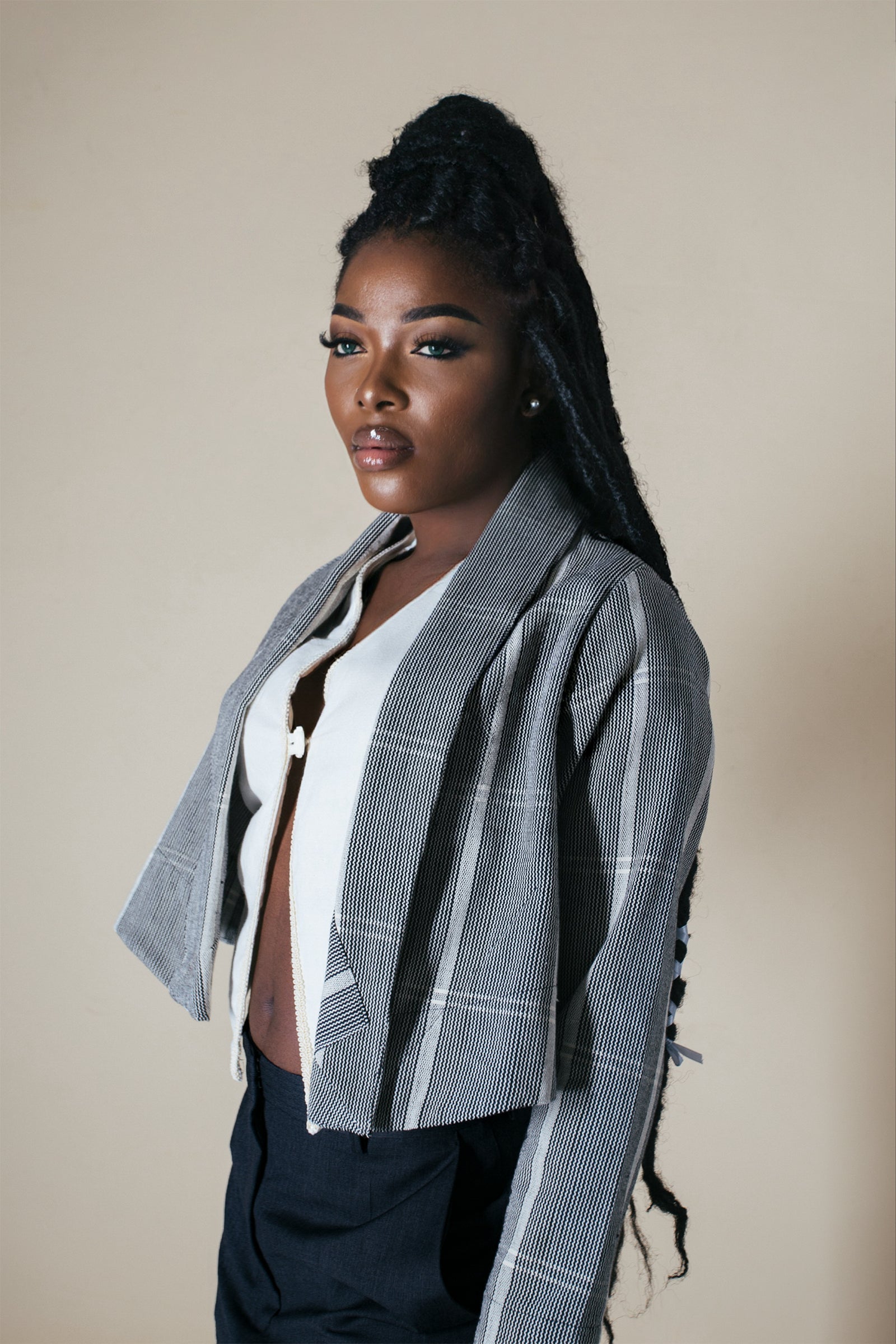 Abiba Jacket - Guinea Fowl