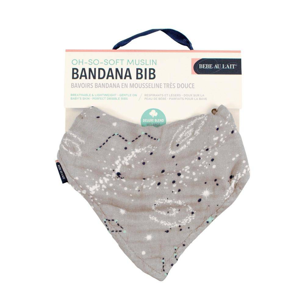 Galaxy Oh So Soft Muslin Bandana Bib Bib Bebe au Lait   