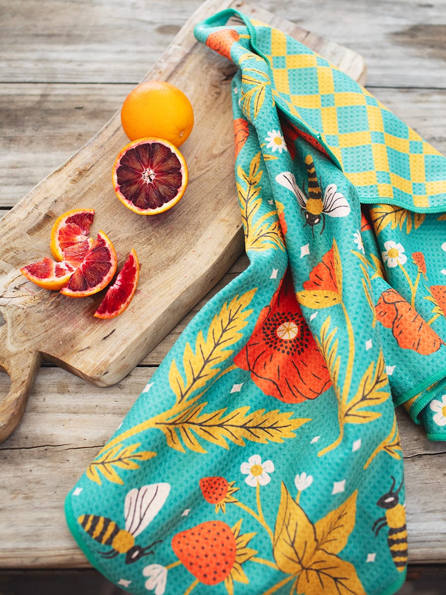 Garden Buzz Kitchen & Tea Towel