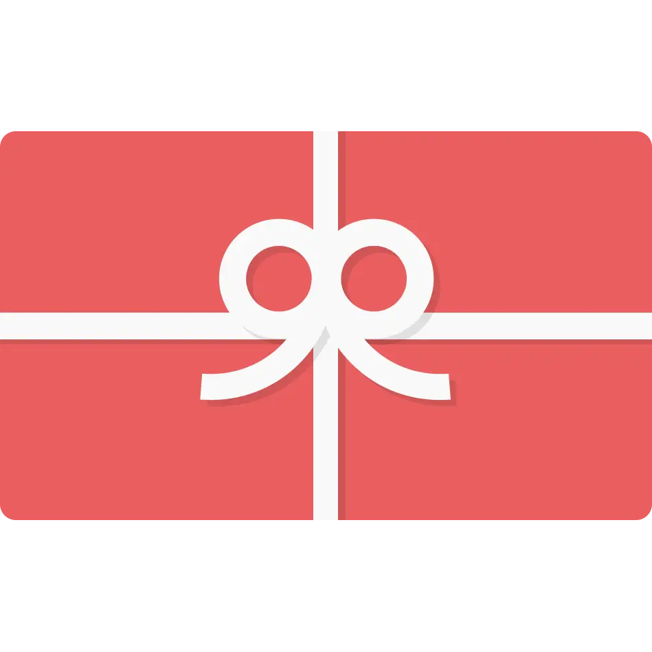 Polished Prints Pink Gift Card with White Bow Design