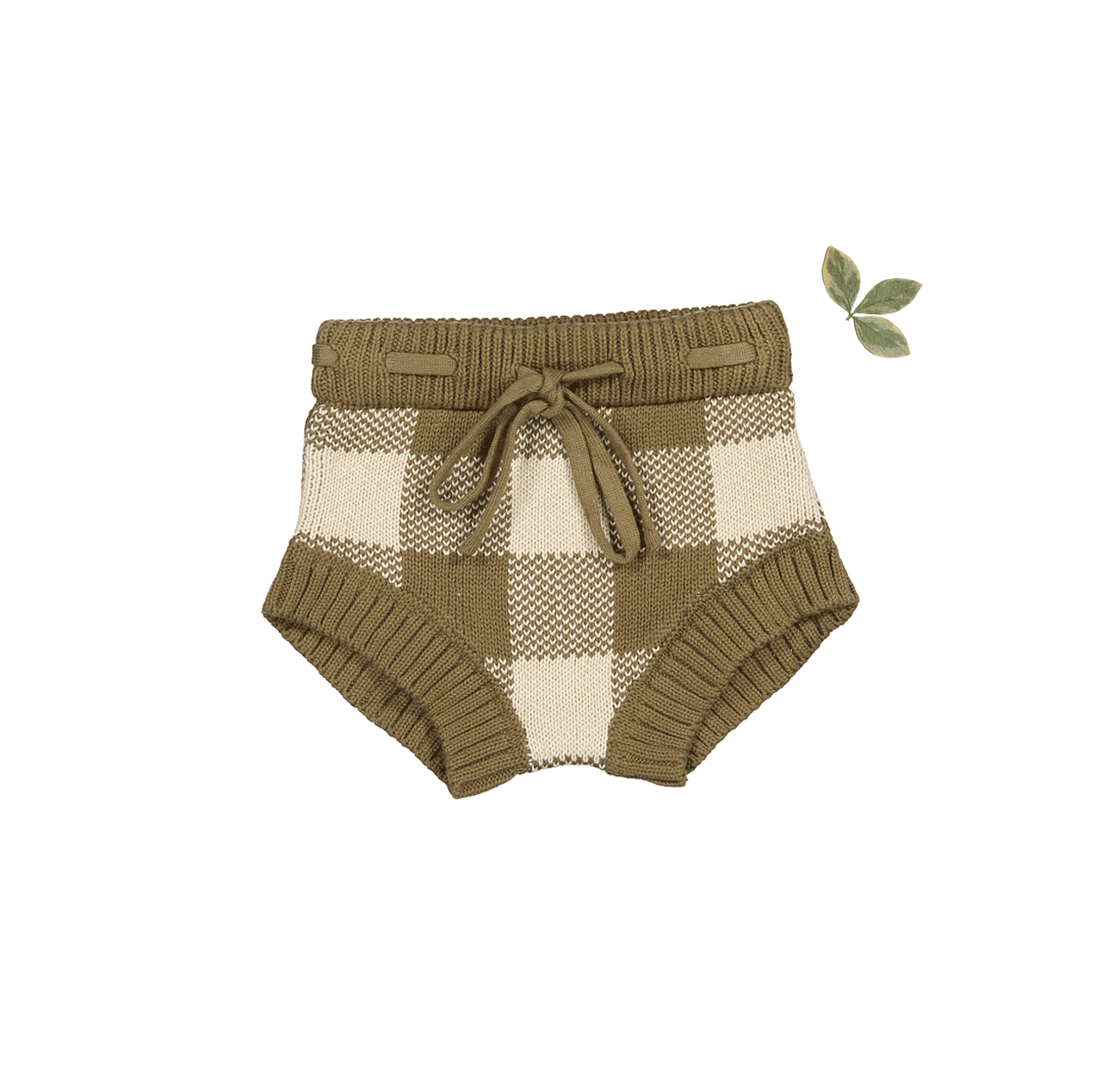 The Gingham Knit Bloomer - Golden