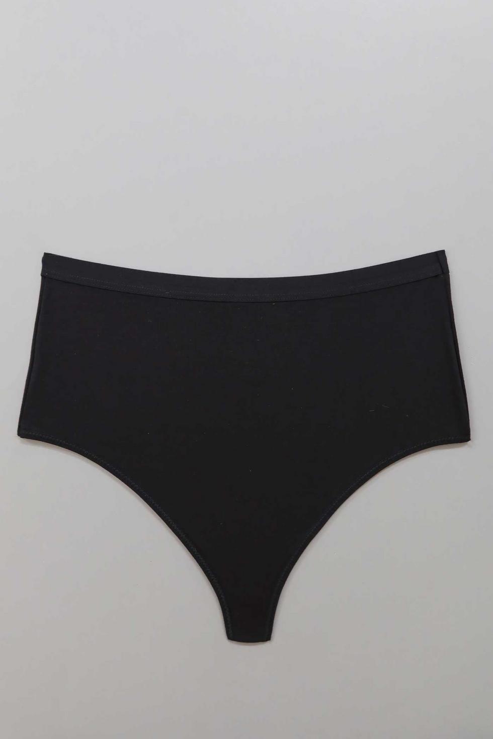 High Waist Thong - Black