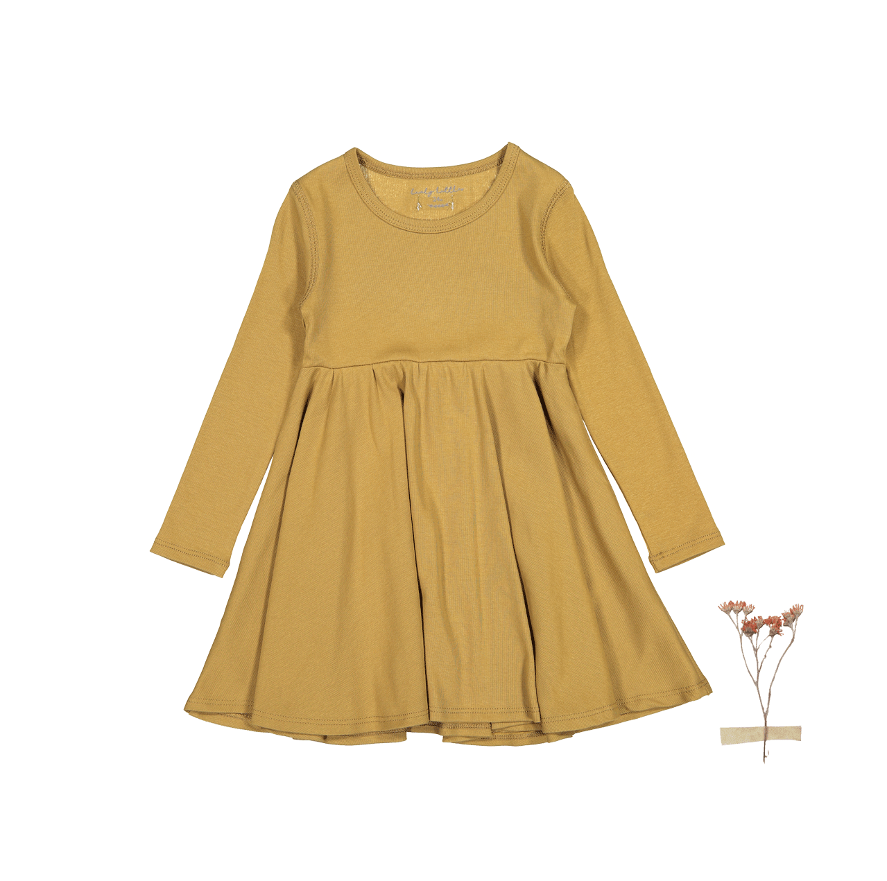 The Long Sleeve Dress - Golden