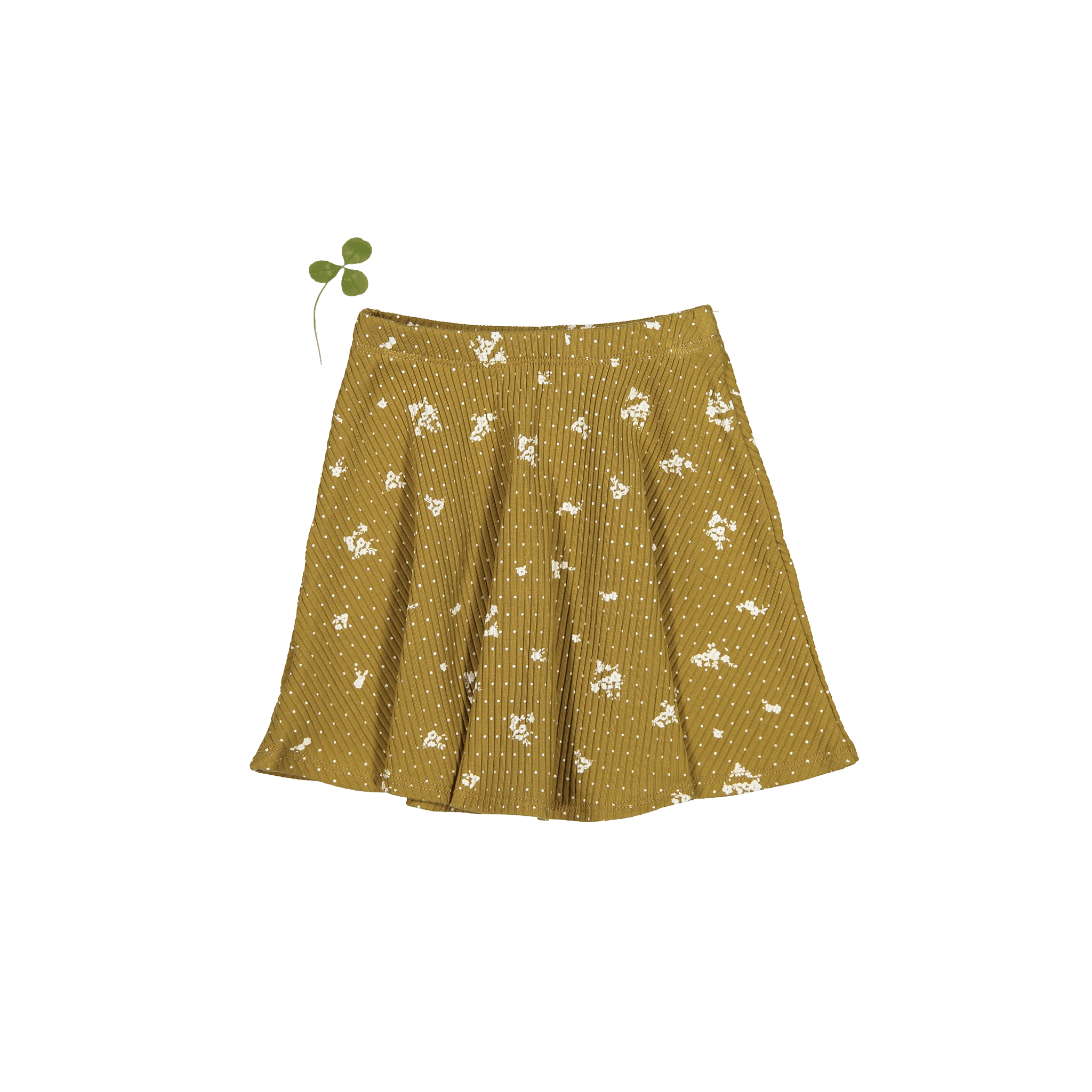 The Printed Skirt - Golden Floral