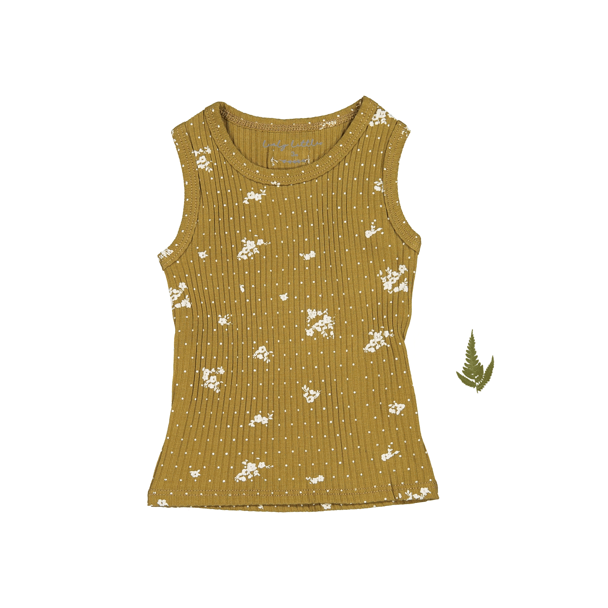 The Printed Tank - Golden Floral