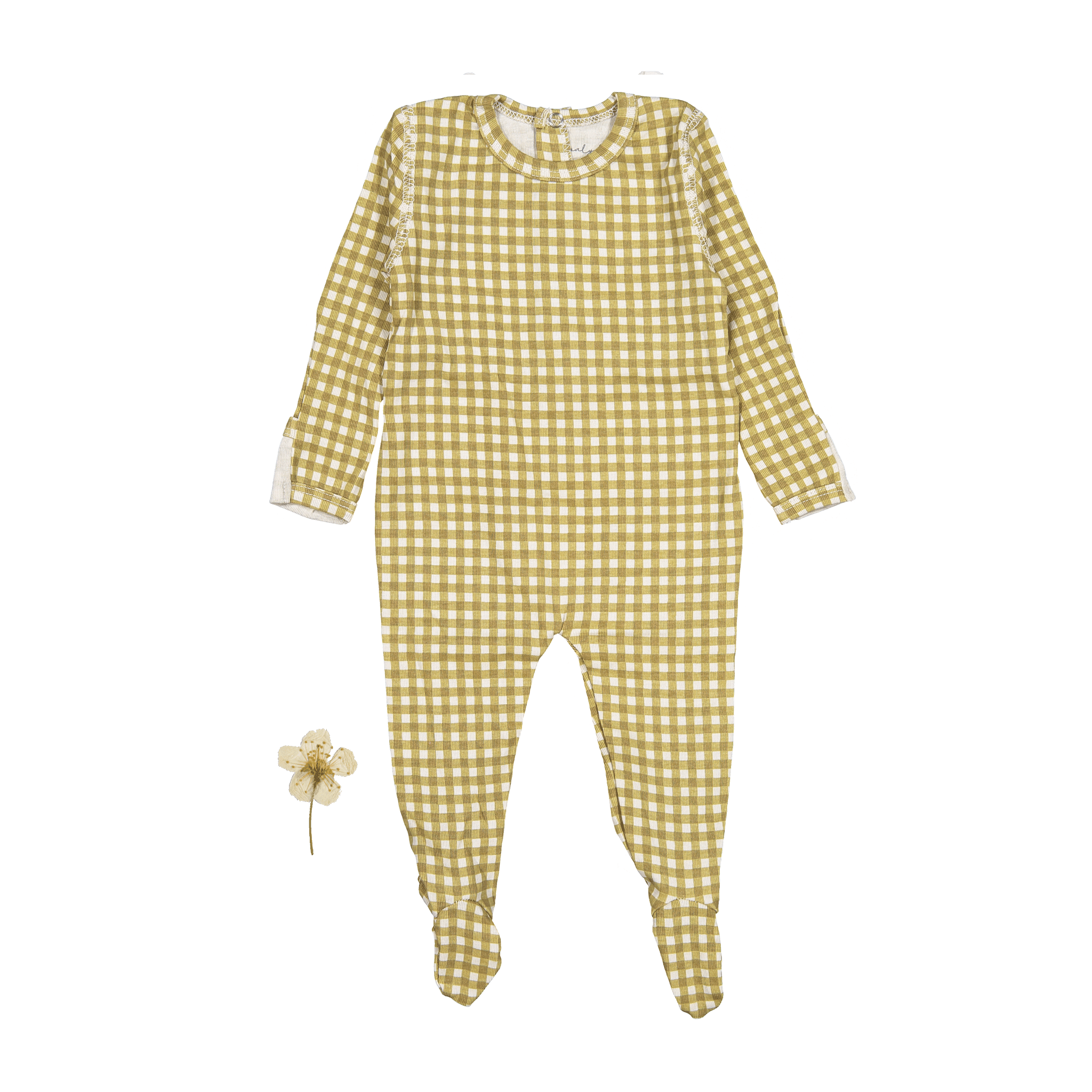 The Printed Romper - Golden Gingham