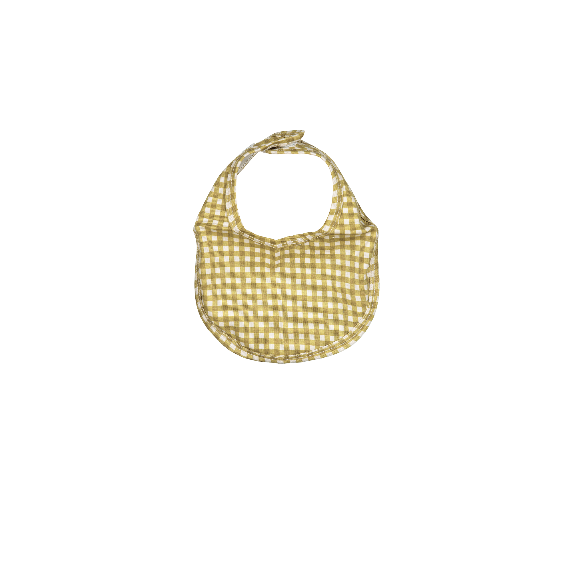 The Printed Bib - Golden Gingham