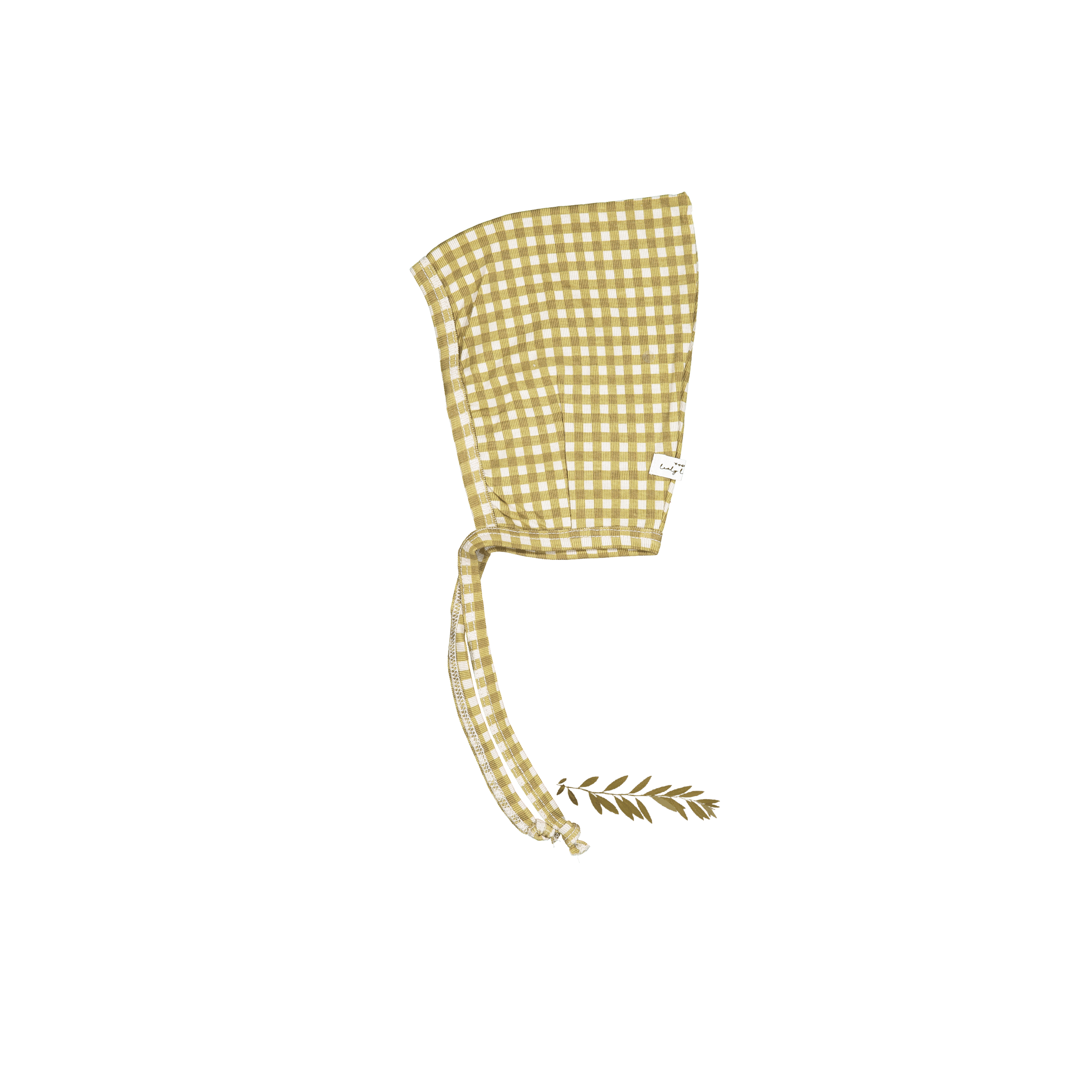 The Printed Pixie Bonnet - Golden Gingham